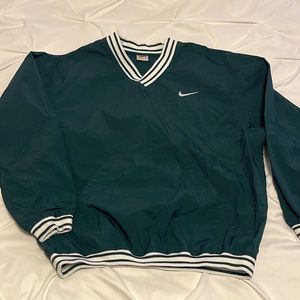 Vintage Nike windbreaker pullover. Forest green
